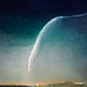 “Comet” (made by an AI that has been trained to recognize things that have been associated with omens and portents throughout history, like comets, eclipses, rainbows, black cats, a face in the clouds.)